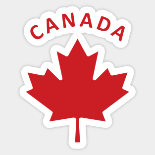 Canada Day Maple Leaf For Canadians and Canada Lovers Sticker